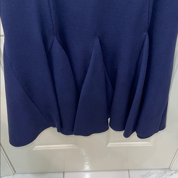 HALSTON HERITAGE Navy Stretch Ponte Dress EUC! - Picture 5 of 11